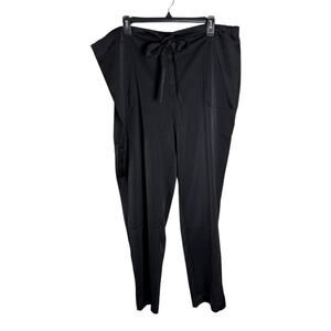 Black Label by Chico's Black Satin Tie-Front Pants XL NWT 570293056